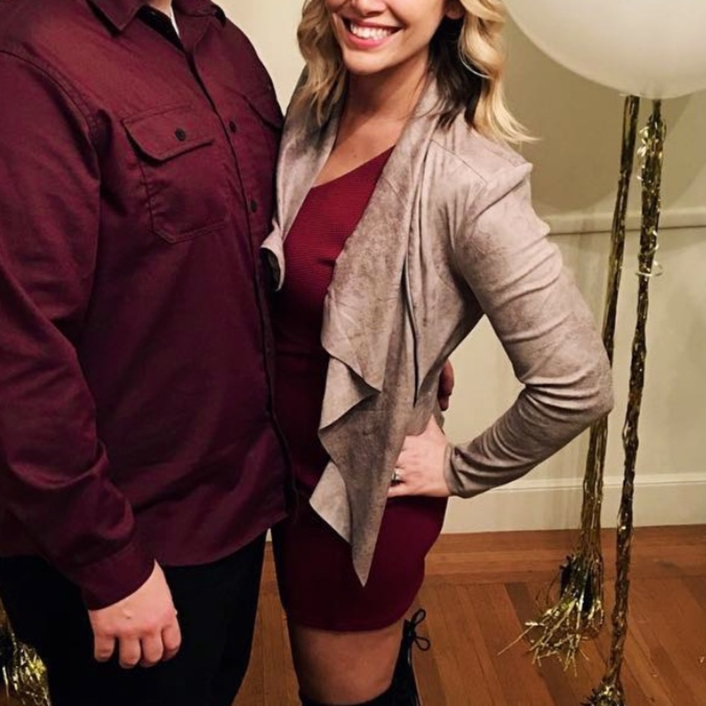 BNCI by BLANC NOIR faux suede jacket